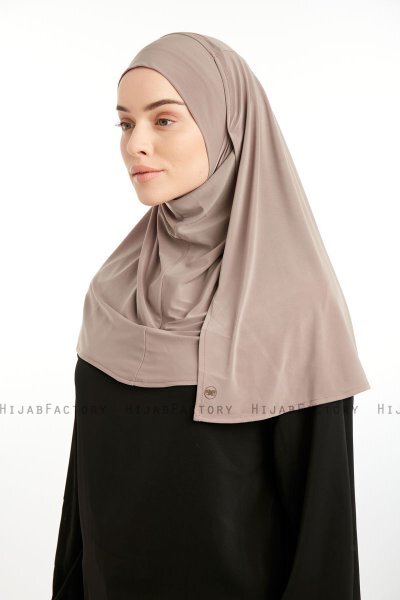 Ilay - Sandy Turban Hijab Gris Pierre