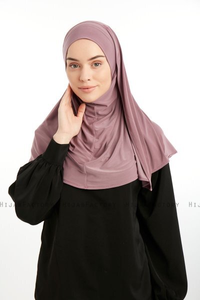 Ilay - Sandy Turban Hijab Rose Foncé