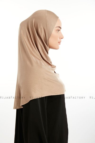 Feriha - HIjab Turban Viscose Taupe Foncé