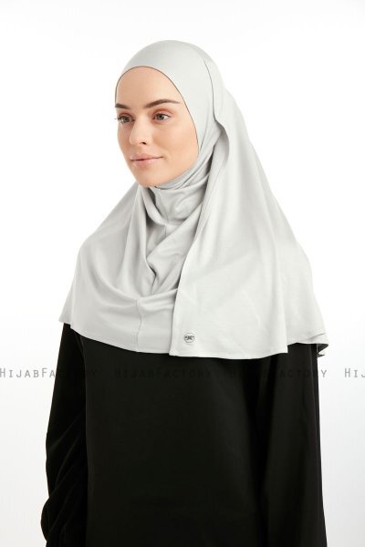 Feriha - HIjab Turban Viscose Gris Clair