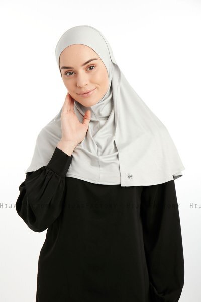Feriha - HIjab Turban Viscose Gris Clair
