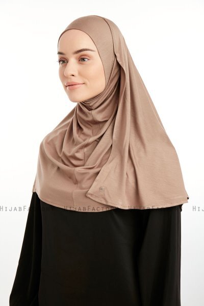 Feriha - HIjab Turban Viscose Marron Clair