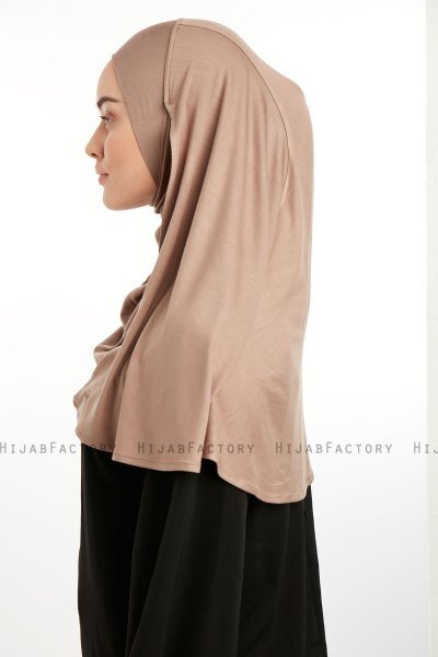 Feriha - HIjab Turban Viscose Marron Clair