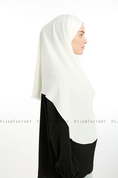 Bengi - Micro Krep Turban Hijab Crème