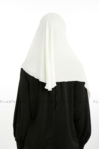 Bengi - Micro Krep Turban Hijab Crème