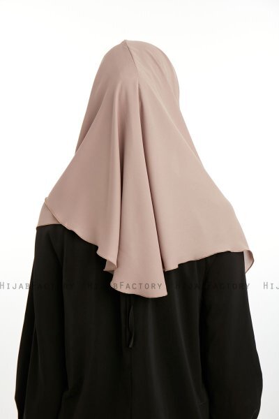 Bengi - Micro Krep Turban Hijab Taupe Foncé