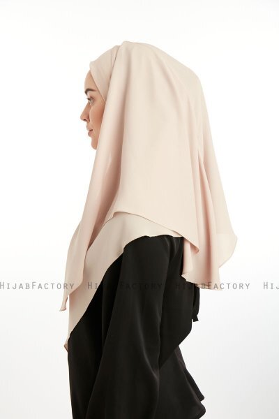Bengi - Micro Krep Turban Hijab Taupe Clair