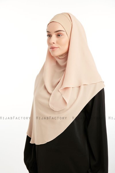 Bengi - Micro Krep Turban Hijab Beige