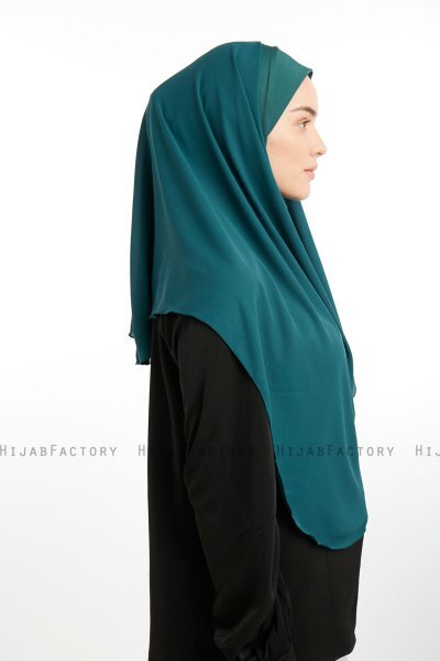Bengi - Micro Krep Turban Hijab Vert Foncé