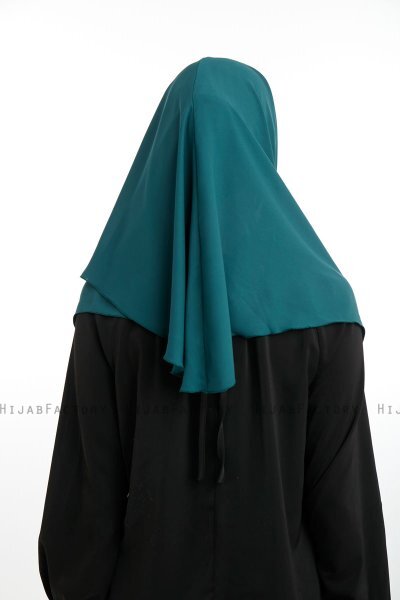 Bengi - Micro Krep Turban Hijab Vert Foncé