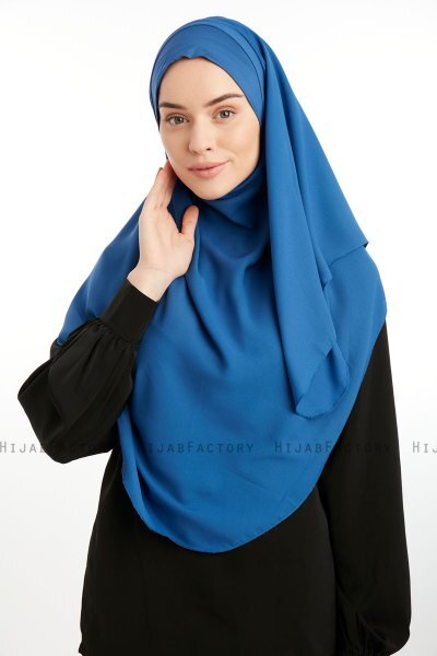 Bengi - Micro Krep Turban Hijab Indigo
