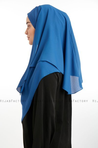 Bengi - Micro Krep Turban Hijab Indigo