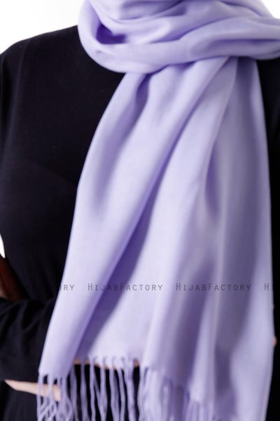 Demet - Hijab Pashmina Violet Clair
