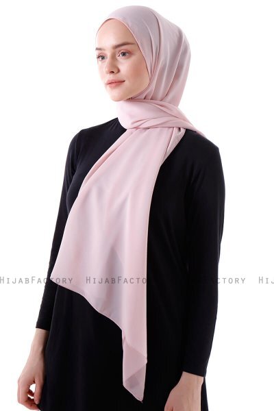 Hadise - Hijab Chiffon Vieux Rose