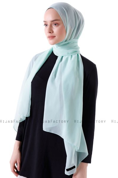 Hadise - Hijab Chiffon Vert Clair