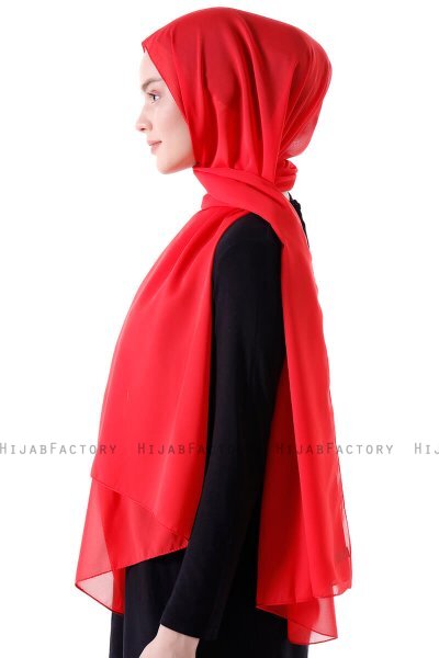 Hadise - Hijab Chiffon Framboise