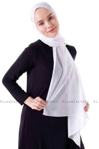 Hadise - Hijab Chiffon Blanc