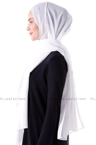 Hadise - Hijab Chiffon Blanc