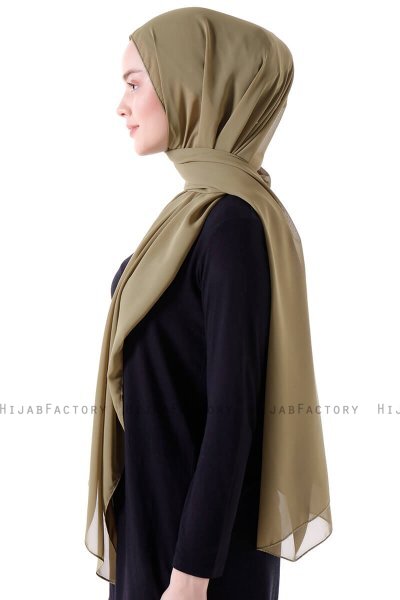 Hadise - Hijab Chiffon Kaki