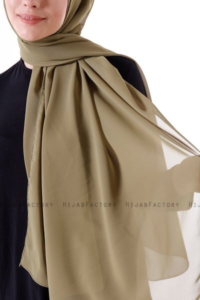 Hadise - Hijab Chiffon Kaki