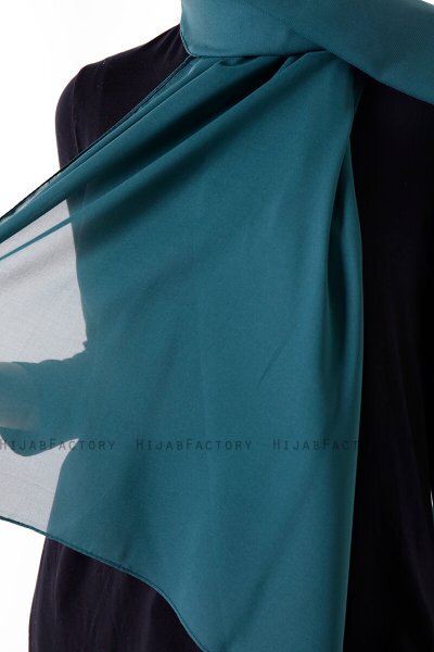 Hadise - Hijab Chiffon Vert Foncé