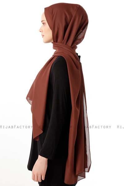 Hadise - Hijab Chiffon Marron
