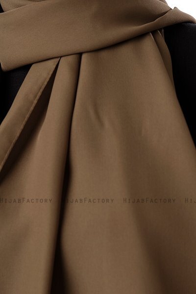 Hadise - Hijab Chiffon Kaki Foncé