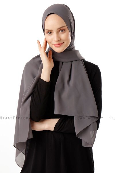 Hadise - Hijab Chiffon Anthracite