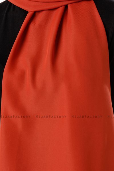 Hadise - Hijab Chiffon Rouge Brique