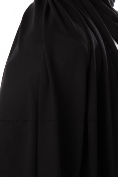 Neylan - Hijab Noir Basique En Jersey