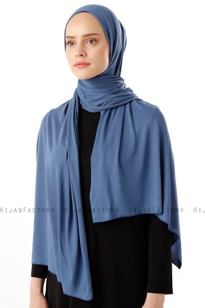 Neylan - Hijab Indigo Basique En Jersey