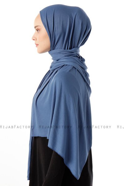 Neylan - Hijab Indigo Basique En Jersey