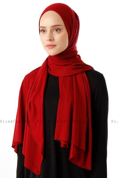 Neylan - Hijab Burgundy Basique En Jersey