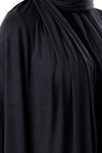 Neylan - Hijab Bleu Marin Foncé Basique En Jersey