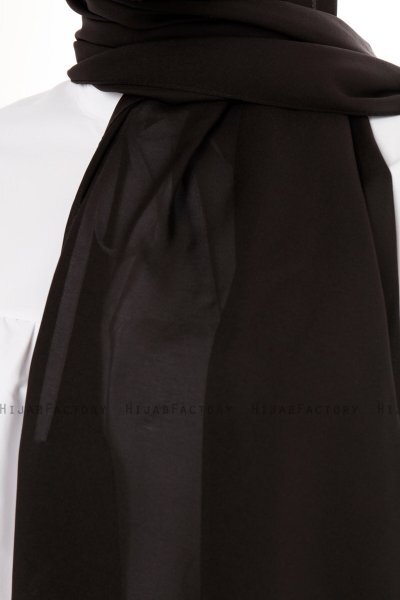 Esra - Hijab Chiffon Noir