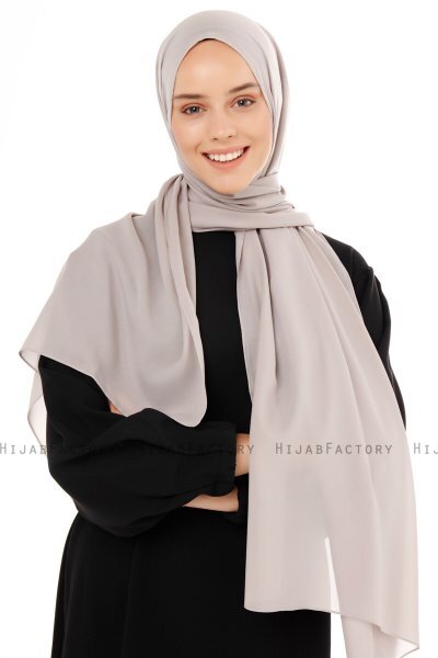 Esra - Hijab Chiffon Gris