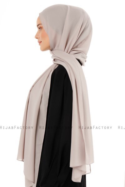 Esra - Hijab Chiffon Gris