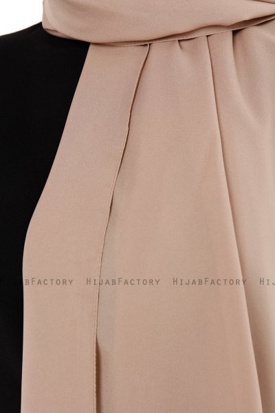 Esra - Hijab Chiffon Taupe Clair