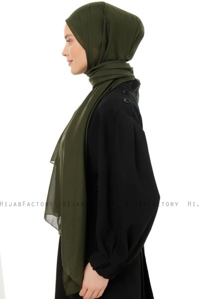 Esra - Hijab Chiffon Kaki