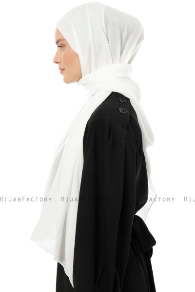 Esra - Hijab Chiffon Crème