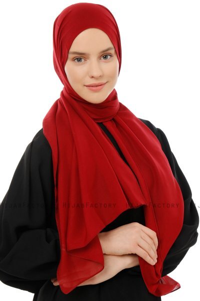 Esra - Hijab Chiffon Bordeaux