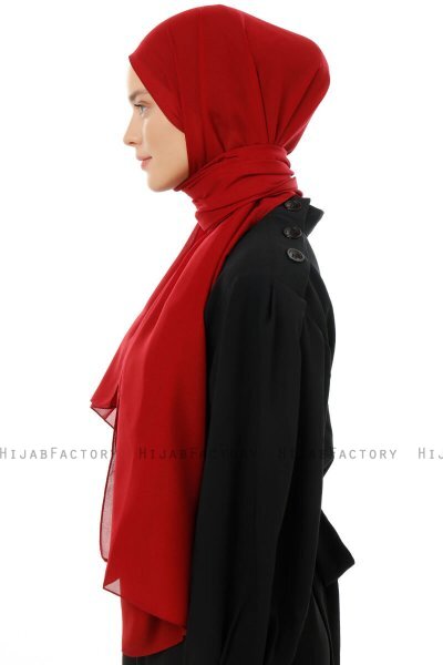 Esra - Hijab Chiffon Bordeaux