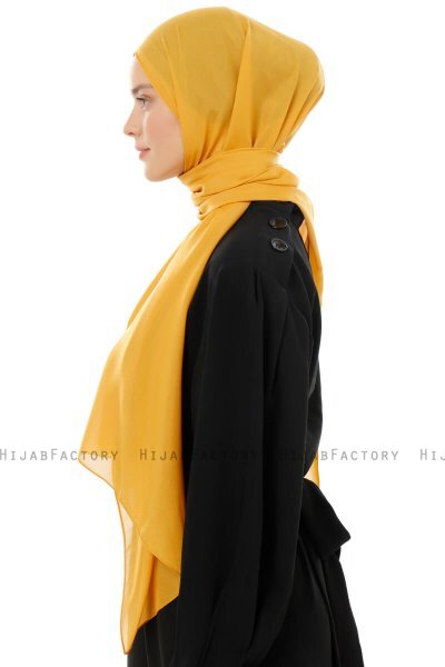 Esra - Hijab Chiffon Moutarde