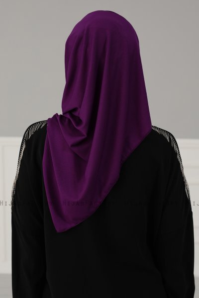 Amy - Turban En Coton Violet - Ayse Turban