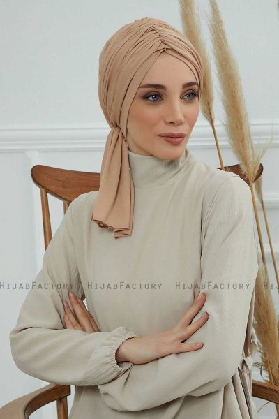 Amy - Turban En Coton Sand