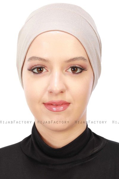 Stella - Turban En Coton Taupe