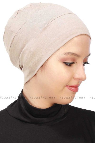 Stella - Turban En Coton Taupe