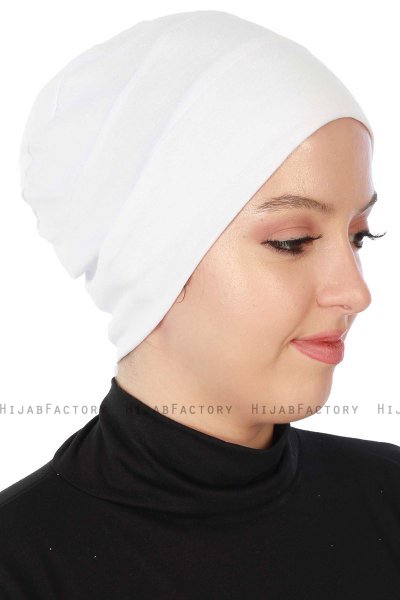 Stella - Turban En Coton Blanc