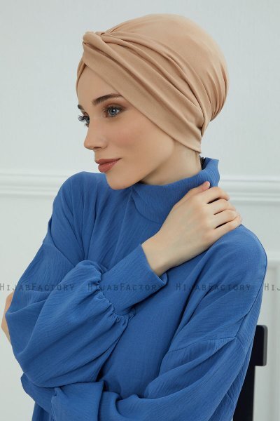 Astrid - Turban En Coton Sand