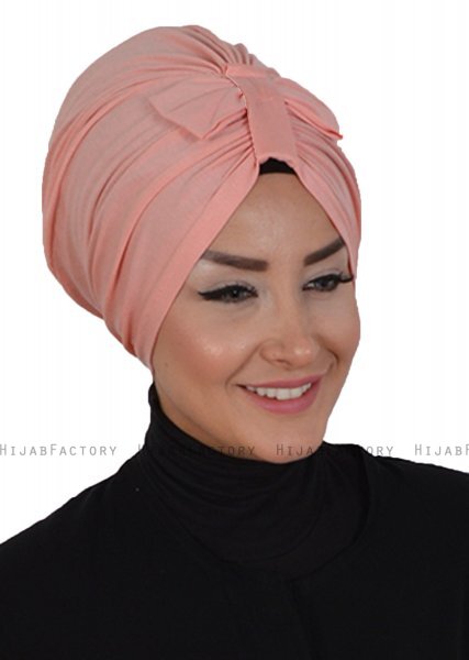 Agnes - Turban En Coton Vieux Rose - Ayse Turban